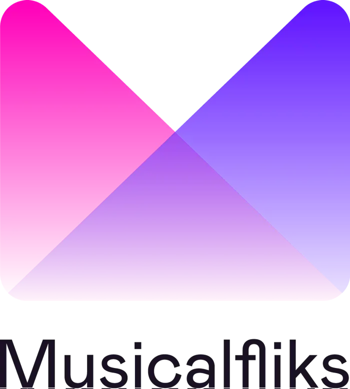 One Only Musicalfliks Logos Vertical Dark